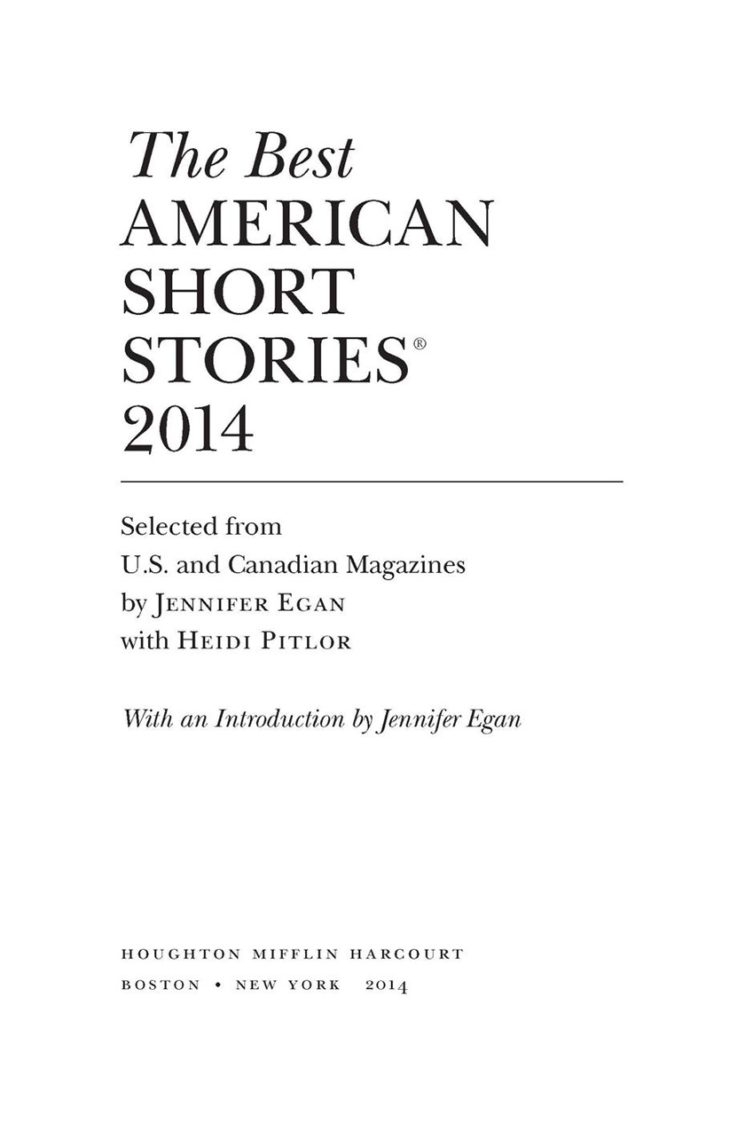 Read online “The Best American Short Stories 2014” FREE BOOK Read Online Books